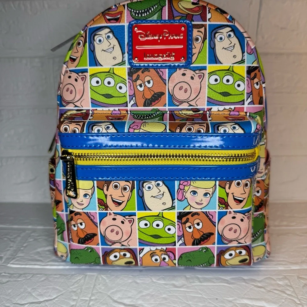 New Disney Loungefly Toy Story Backpack Multicolor